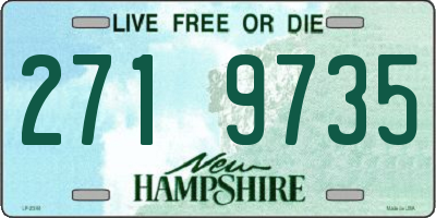 NH license plate 2719735