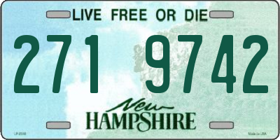 NH license plate 2719742
