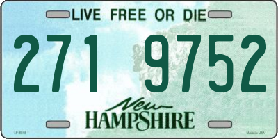NH license plate 2719752