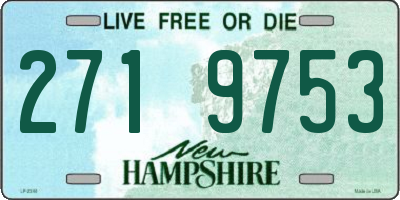 NH license plate 2719753
