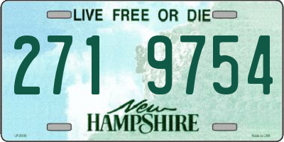 NH license plate 2719754