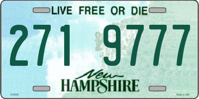 NH license plate 2719777