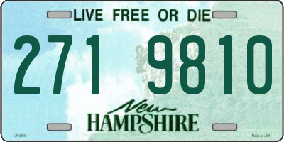 NH license plate 2719810
