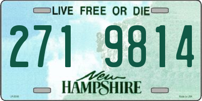 NH license plate 2719814