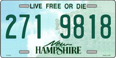 NH license plate 2719818