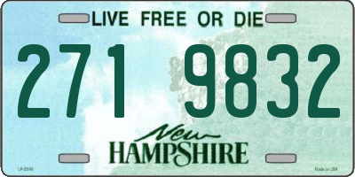 NH license plate 2719832