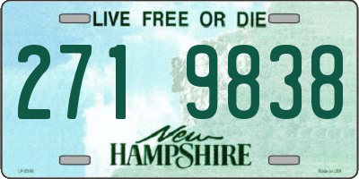 NH license plate 2719838