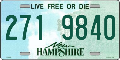 NH license plate 2719840