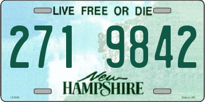 NH license plate 2719842