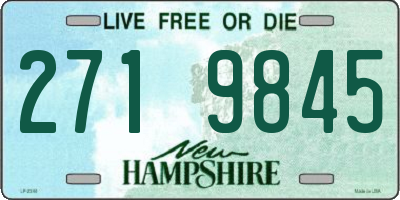 NH license plate 2719845
