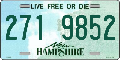 NH license plate 2719852