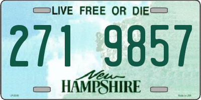 NH license plate 2719857
