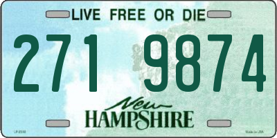 NH license plate 2719874