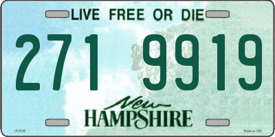 NH license plate 2719919