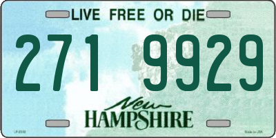 NH license plate 2719929