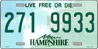 NH license plate 2719933