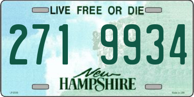 NH license plate 2719934