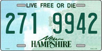 NH license plate 2719942