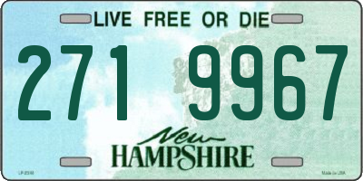 NH license plate 2719967