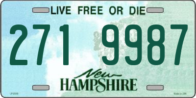 NH license plate 2719987