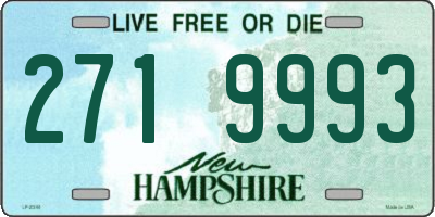 NH license plate 2719993