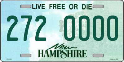 NH license plate 2720000