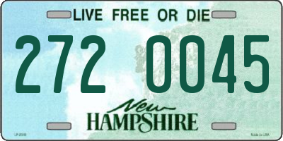 NH license plate 2720045