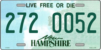 NH license plate 2720052