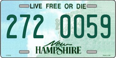 NH license plate 2720059