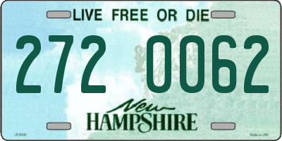 NH license plate 2720062