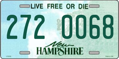 NH license plate 2720068