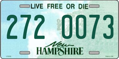 NH license plate 2720073