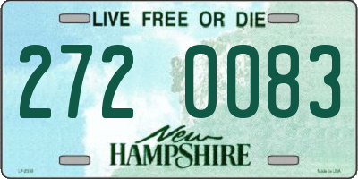 NH license plate 2720083