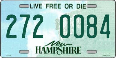 NH license plate 2720084