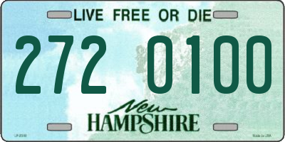 NH license plate 2720100