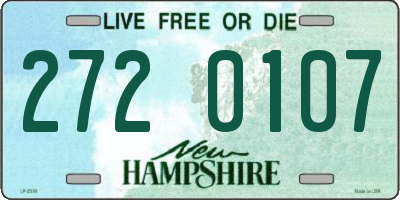 NH license plate 2720107