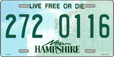 NH license plate 2720116