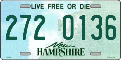NH license plate 2720136
