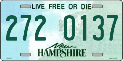 NH license plate 2720137