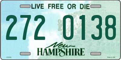 NH license plate 2720138
