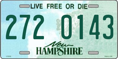 NH license plate 2720143