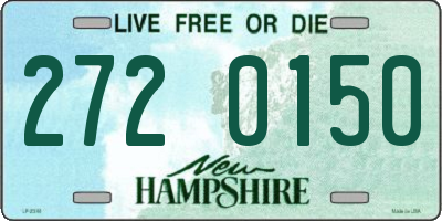 NH license plate 2720150