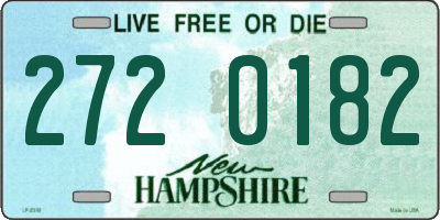 NH license plate 2720182