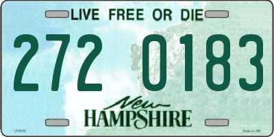 NH license plate 2720183