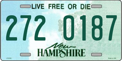 NH license plate 2720187