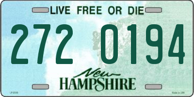 NH license plate 2720194