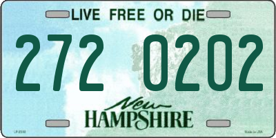 NH license plate 2720202