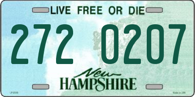 NH license plate 2720207
