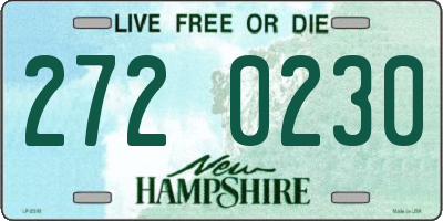 NH license plate 2720230