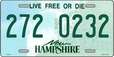 NH license plate 2720232